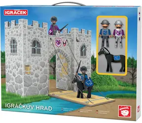EFKO Herný set Igráčikov hrad / 2 figúrky Igráček 7,5 cm / kôň a doplnky / od 3 rokov