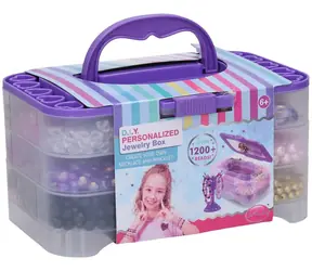 WIKY Kreatívna sada na výrobu náramkov / Korálky, šnúrky, stojanček na náramky / Plast / od 6 rokov