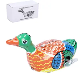WIKY Kačica na kľúčik kovová / Naťahovacia hračka / Kov / 10 cm / V krabici / od 3 rokov