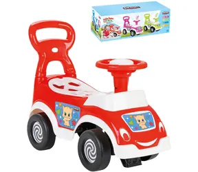 PILSAN Odrážadlo auto červené / Vkladačka a klaksón 2v1 / Nosnosť 20 kg / od 12 mesiacov