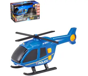 TEAMSTERZ Helikoptéra Polícia modrá / Na batérie / Svetlo a zvuk / od 3 rokov
