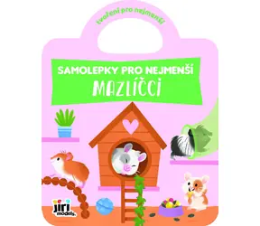 JIRI MODELS Samolepková knižka Maznáčikovia / 12 farebných strán / 45+ samolepiek