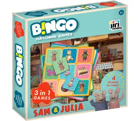 JIRI MODELS Bingo Dom myšiek Sam a Julie / Spoločenská hra / 3 v 1 / od 3 rokov
