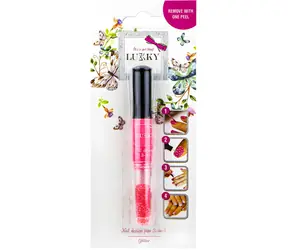 LUKKY Lak na nechty zlupovacia koralová / 6 ml + trblietky 1,5 g / od 5 rokov