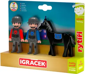 EFKO Igráček Trio Rytieri / Kĺbové figúrky s koňom / od 3 rokov