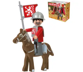 EFKO Igráček Karol IV. Lúčeň / Herný set so zbrojou a koňom / 7,5 cm / od 3 rokov