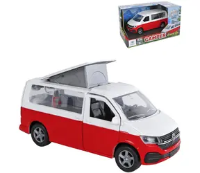 KIDS GLOBE Model auta Volkswagen Camper / Dodávka / kov / 13,5 cm / spätný chod / od 3 rokov