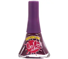 BO-PO Lak na nechty tmavo fialová / Zlupovacia / Vôňa vínna réva / 5,5 ml