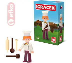 EFKO Igráček Kuchárka s doplnkami / Figúrka / plast / 8 cm / od 3 rokov