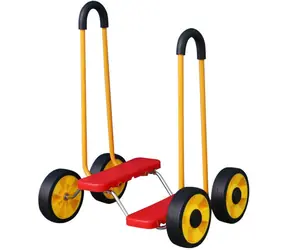 MERCO Šľapadlo balančné s držadlami červené / Nosnosť 50 kg / od 3 rokov / 43x34x58 cm
