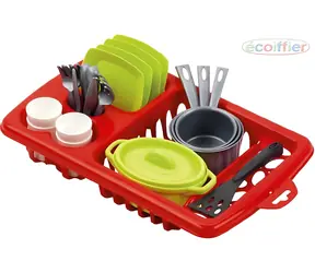 ECOIFFIER Sada kuchynského riadu s odkvapkávačom / Plast / 34 cm / od 18 mesiacov