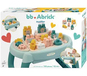 ECOIFFIER Abrick Aktívny stolík / Stavebnica / 22 dielikov / od 12 mesiacov