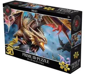 Puzzle 3D Draci / 100 dielikov / 31 x 23 cm / od 5 rokov