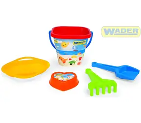 Wader Sada na piesok Happy Summer / Sada na piesok / 5 dielov / Plast / od 12 mesiacov