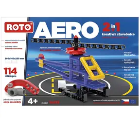 ROTO Stavebnica Vrtuľník 2v1 / 114 dielikov / Plast / od 4 rokov