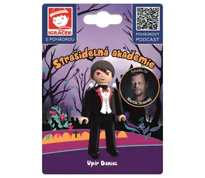 EFKO Igráček Upír Daniel S rozprávkou Strašidelná akadémia / Figúrka na karte / plast / 7,5 cm / 3+