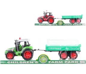 Orion Traktor s prívesom na zotrvačník / plast / 32 cm / 2 farby / od 3 rokov