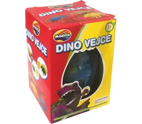 MAC TOYS Modelína Dinosaury vo vajci / Kreatívna sada / 2 formičky na dinosaurami / od 3 rokov