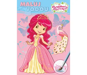 AKIM Omaľovánka Jahôdka (Strawberry Shortcake) / Maľuj vodou podľa farebných bodiek / A5