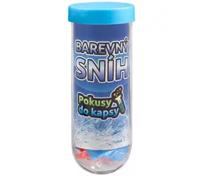 Albi SCIENCE Vedecká sada Pokusy do vrecka Farebný sneh / Detský experimentálny set / 3 farby snehu / od 8 rokov