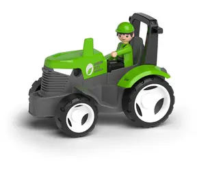 EFKO Traktor Igráček MultiGO zelený s vidlami a paletou / od 3 rokov