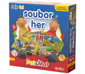 EFKO Súbor hier Pat a Mat / Stolová hra / Rodinná / 50 variant hier / od 5 rokov