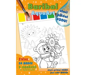 AKIM Vodové omaľovánky Méďa Baribal / Sada s farbičkami a štetcom / od 3 rokov