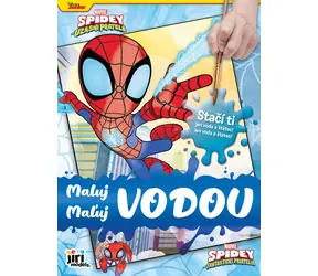 JIRI MODELS Vodové omaľovánky Spidey a jeho úžasní priatelia / Vodové omaľovánky / 8 obrázkov / 19,5 × 26,5 cm