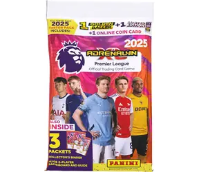 PANINI Premier League 2025 Adrenalyn XL Starter Set / Štartovacia sada kariet / album + 18 kariet + 3 limitované