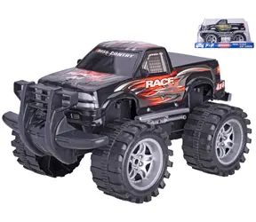 Auto závodné terénne veľké kolesá / Na zotrvačník / Plast / 2 farby / od 3 rokov