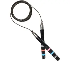 Merco Self-Lock čierne / Švihadlo / 2,8 m / oceľové lanko / hliníkové rukoväte