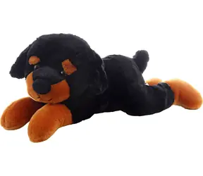 Orion Plyšový pes ležiaci tmavý 40 cm / od 0 mesiacov