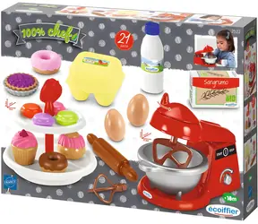 ECOIFFIER Kuchynský robot Pastries s doplnkami / Detská kuchynka / 21 dielov / plast / od 18 mesiacov