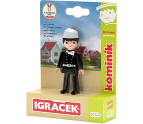 EFKO Igráček Kominár / Kĺbová figúrka s doplnkami / 7,5 cm / od 3 rokov