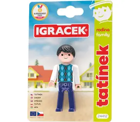 EFKO Igráček Otecko / Figúrka / Rodina / Kĺbová / Na karte