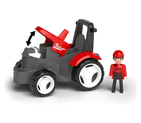 EFKO Traktor Igráčik MultiGO Zetor červený s radlicou / od 3 rokov