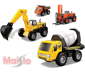 Maisto Auto stavebné / Kov a plast / Mierka 1:32-1:44 / 4 druhy prevedenia / od 3 rokov