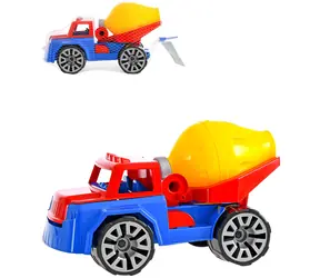 Detské auto domiešavač betónu farebné / Hračka na piesok / Sklápacia korba / Voľný chod / 30 cm
