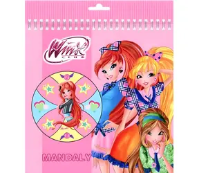 AKIM Omaľovánky WinX Club / Mandaly / 12 strán / 20,5 x 20,5 cm / od 3 rokov