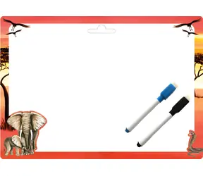 AKIM Stierateľná tabuľka A4 Safari / Obojstranná / 2 stierateľné popisovače