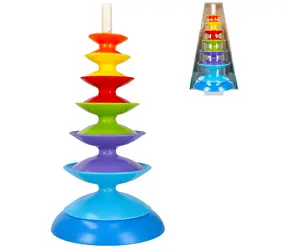 BAM BAM Navliekacia pyramída 35 cm / od 6 mesiacov / plast