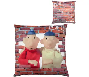 MORAVSKÁ ÚSTREDŇA Vankúš Pat a Mat Múr / Plyšový vankúš / 30 x 30 cm / od narodenia