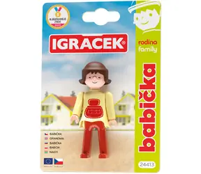 EFKO Igráček Babička / Figúrka / Rodina / Kĺbová / Na karte