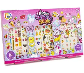 PEPPA PIG Tetovacie štúdio The Ultimate ružové / 200+ tetovačiek / 14 hárkov / pre dievčatá / od 7 rokov