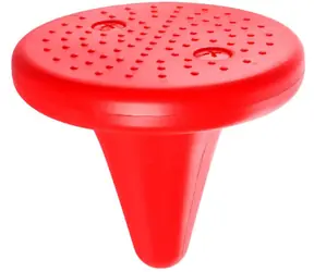 MERCO Balančné kužeľové senzorické sedátko červená / Balančné sedadlo / Nosnosť 50 kg / od 3 rokov