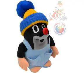 MORAVSKÁ ÚSTREDŇA Plyšák Krtko v nohavičkách s modrou čiapkou 25 cm / Plyš / 3+