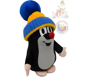 MORAVSKÁ ÚSTREDŇA Plyšák Krtko s čiapkou žlto-modrý / 25 cm / od 3 rokov