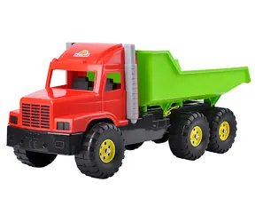 Nákladné auto sklápačka 77 cm červeno-zelená / Hračka na piesok / Plast / do 25 kg / od 3 rokov