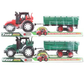Orion Traktor s vlekom / 2 farby / Zotrvačník / 35 cm / Plast / od 3 rokov