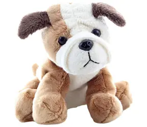 Orion Plyšový pes buldog sediaci 15 cm / Plyš / od 0 mesiacov